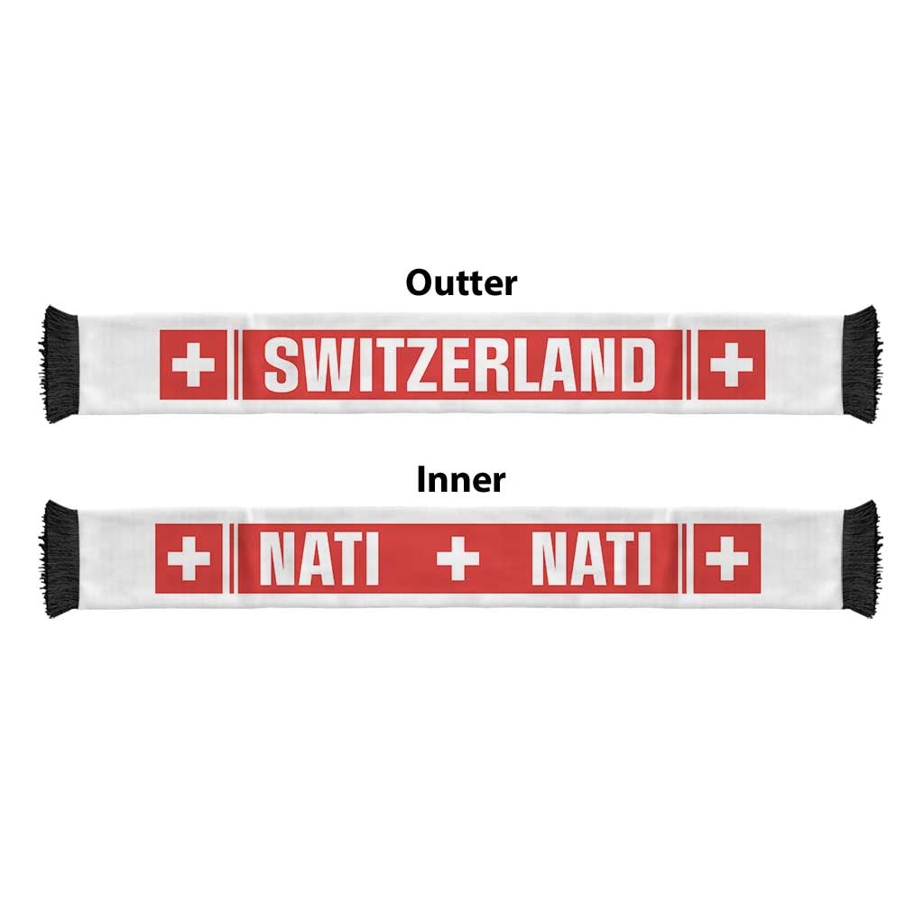 Switzerland World Football 2026 Soccer Scarf National Pride Never Stops