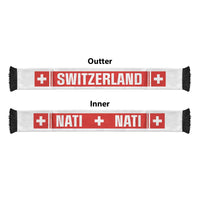 Switzerland World Football 2026 Soccer Scarf National Pride Never Stops