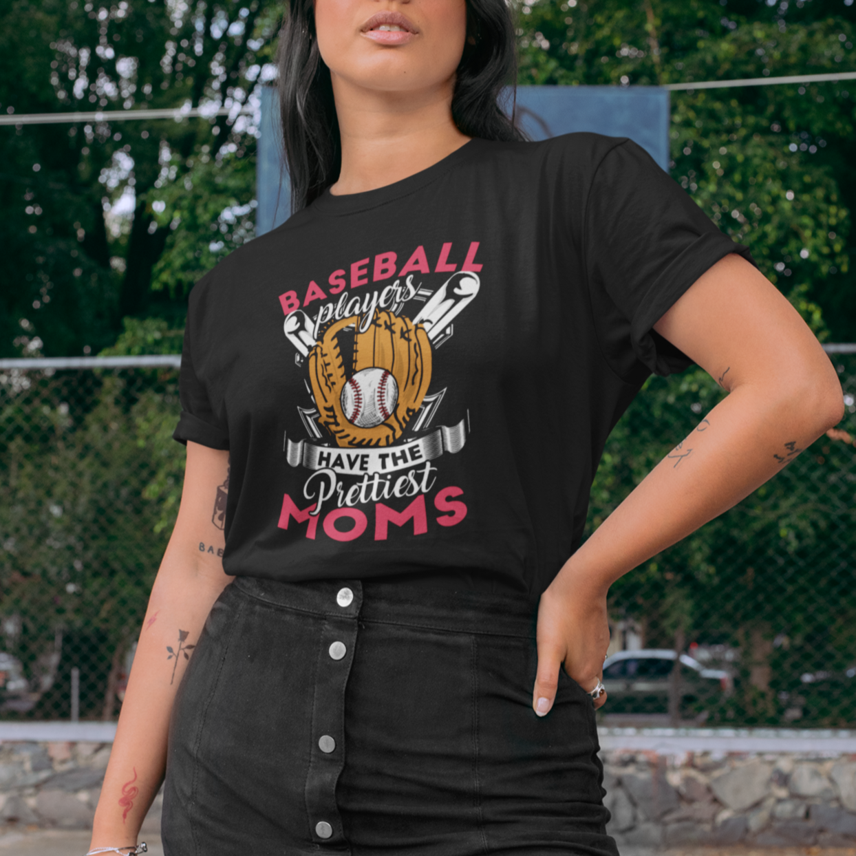 Baseball Mom T Shirt For Women Baseball Players Have The Prettiest Moms Baseball Boy Mom Era - Wonder Print Shop