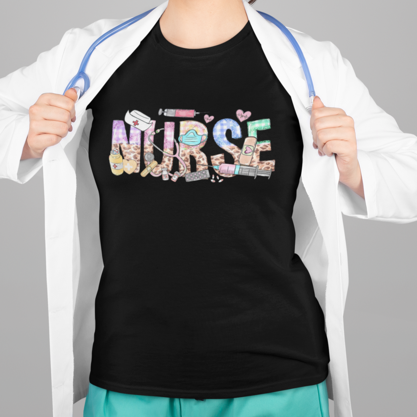 Funny Nurse T Shirt For Women Nurse Registered Nurse RN Nurse Life Nursing Appreciation - Wonder Print Shop