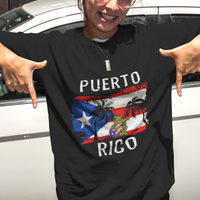 Puerto Rico T Shirt Puerto Rico Flag Spirit Animal Coqui Frog Puerto Rican Boricua - Wonder Print Shop