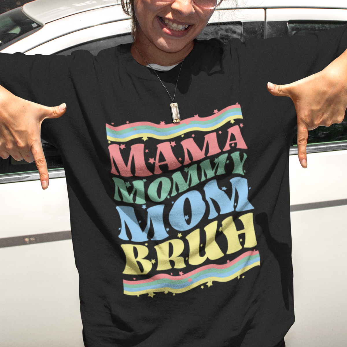 Cool Mom T Shirt Mama Mommy Mom Bruh Groovy Retro Mothers Day Funny - Wonder Print Shop