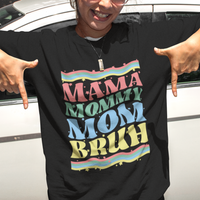 Cool Mom T Shirt Mama Mommy Mom Bruh Groovy Retro Mothers Day Funny - Wonder Print Shop