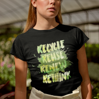 Earth Day T Shirt Recycle Reuse Renew Rethink Go Green Go Planet Earth Day - Wonder Print Shop