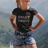 Groovy 1st Grade Vibes T Shirt For Kid First Day Back to School - Wonder Print Shop