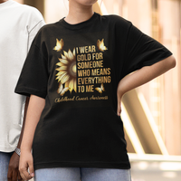 Childhood Cancer Awareness T Shirt I Wear Gold For Someone Means Everything - Wonder Print Shop