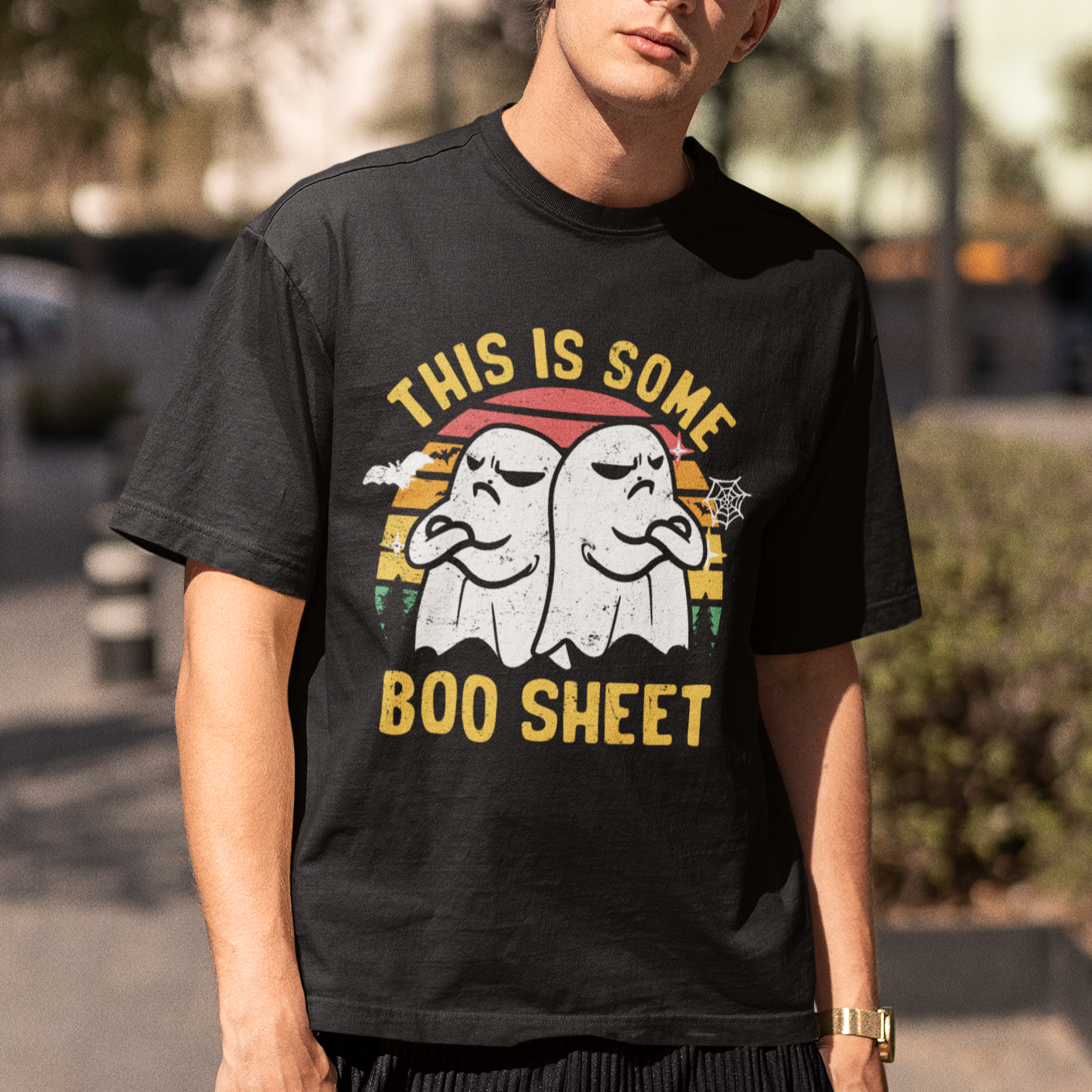 Funny Boo Sheet T Shirt Funny Halloween Boo Ghost Costume This is Double Boo Sheet - Wonder Print Shop