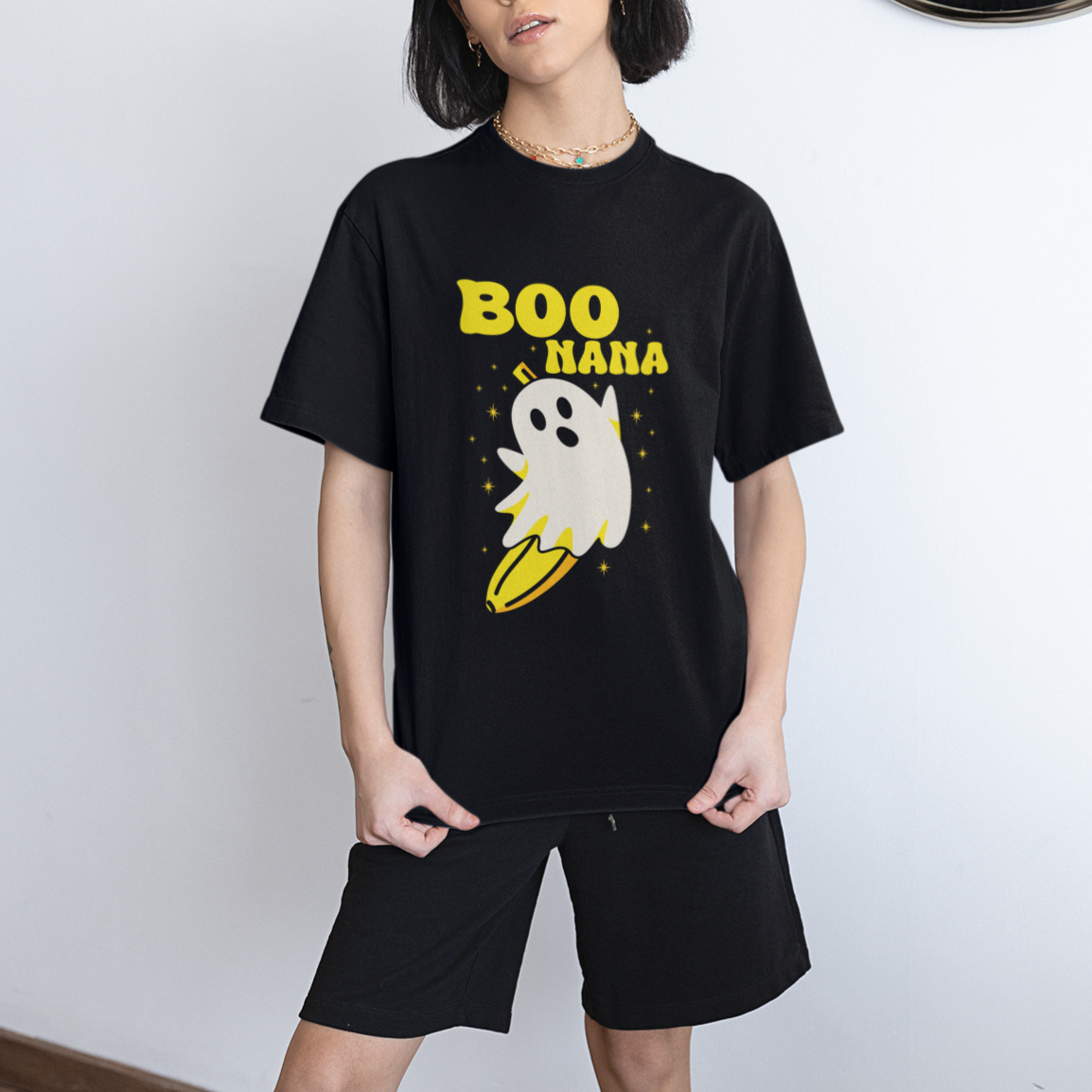 Banana Ghost T Shirt Boonana Funny Banana Ghost Halloween Costume Banana Lover - Wonder Print Shop