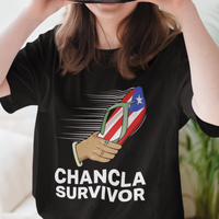 Puerto Rico T Shirt Chancla Survivor Puerto Rico Flag Boricua Hispanic Heritage - Wonder Print Shop