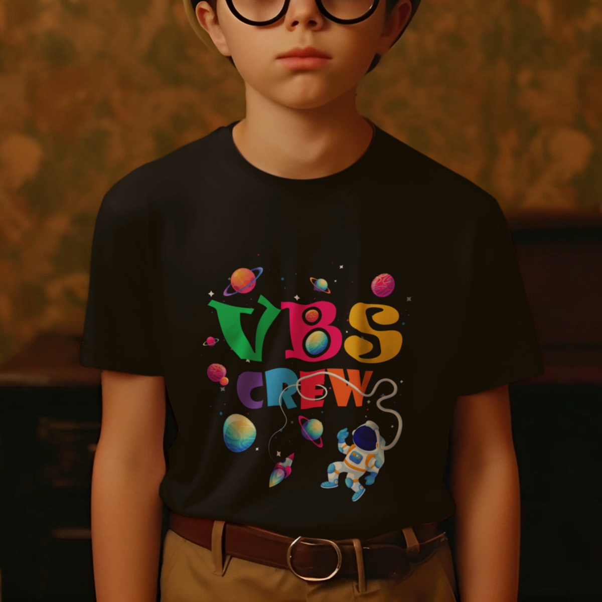 VBS Stellar T Shirt For Kid VBS Crew Stellar Jesus Vacation Bible School Space Astronaut - Wonder Print Shop