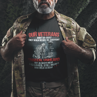 Our Veteran's Don't Go Away They Walk Beside Us Everyday Unseen Unheard T Shirt - Wonder Print Shop