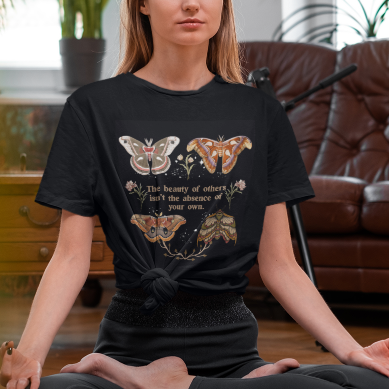 Moth Species Cecropia Moth Atlas Moth Hawkmoth Polyphemus Moth The Beauty Of Others Isn't The Absence Of Your Own Cottagecore T-Shirt For Women T Shirt For Women - Wonder Print Shop