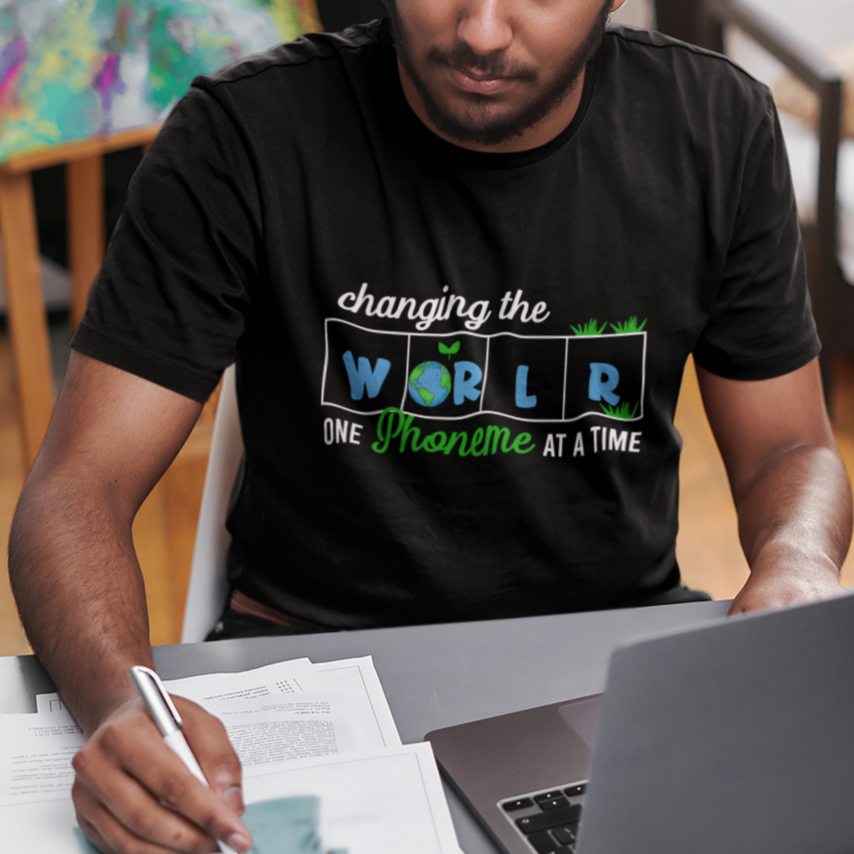 Teacher T Shirt Changing The World One Phoneme At A Time Motivational Quote Teaching - Wonder Print Shop