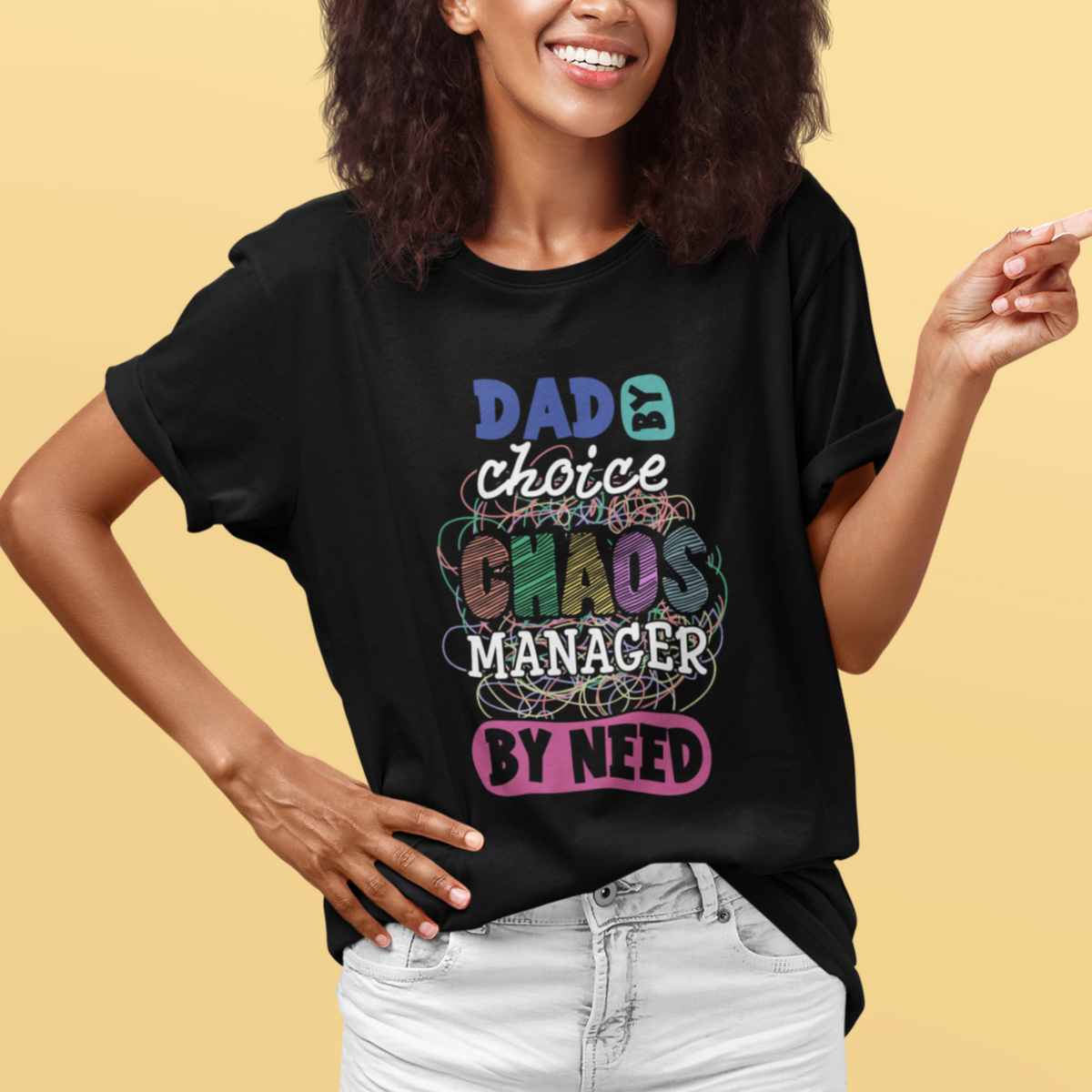Father's Day T Shirt Funny Dad By Choice Chaos Coordinator By Need Father's Day Gag Gifts for Dad Father - Wonder Print Shop