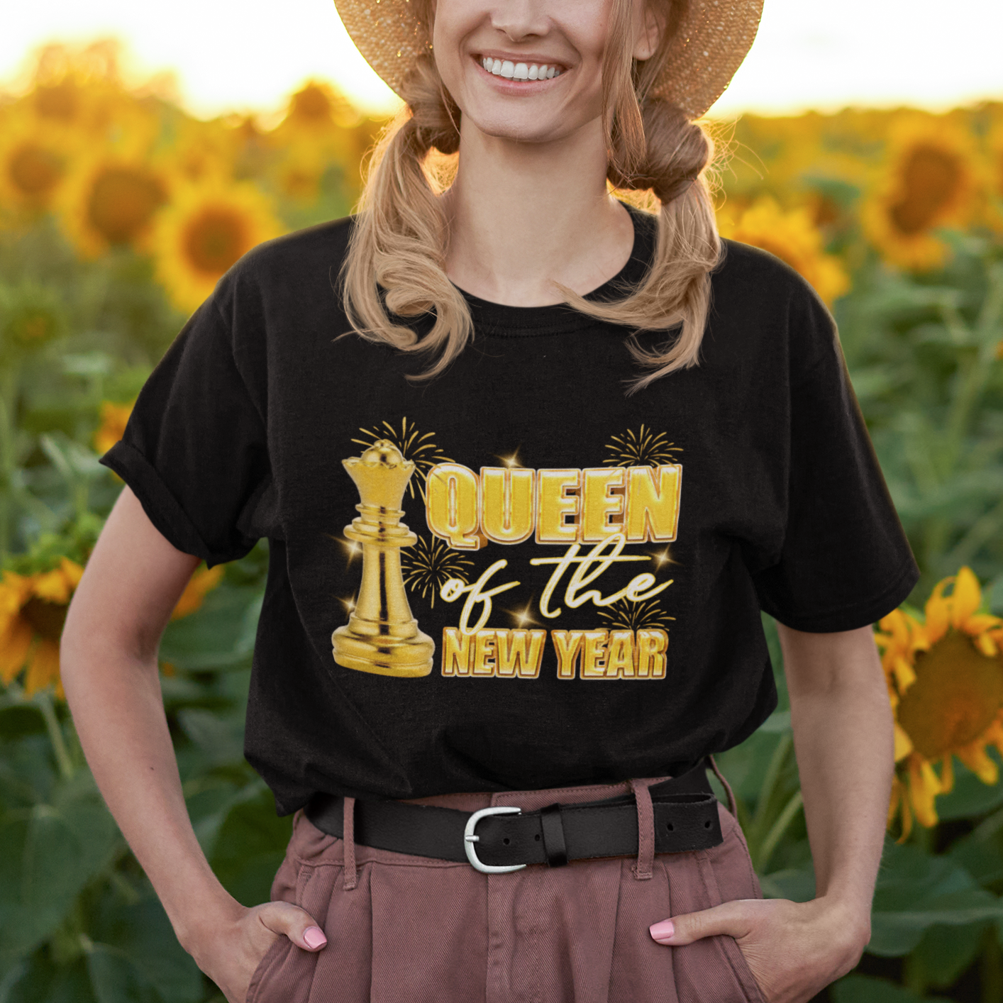 Queen Of The New Year Eve Happy Lucky Firework T Shirt - Wonder Print Shop