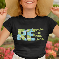 Earth Day T Shirt Recycle Reuse Renew Rethink Outfit For Earth Day 2023 - Wonder Print Shop