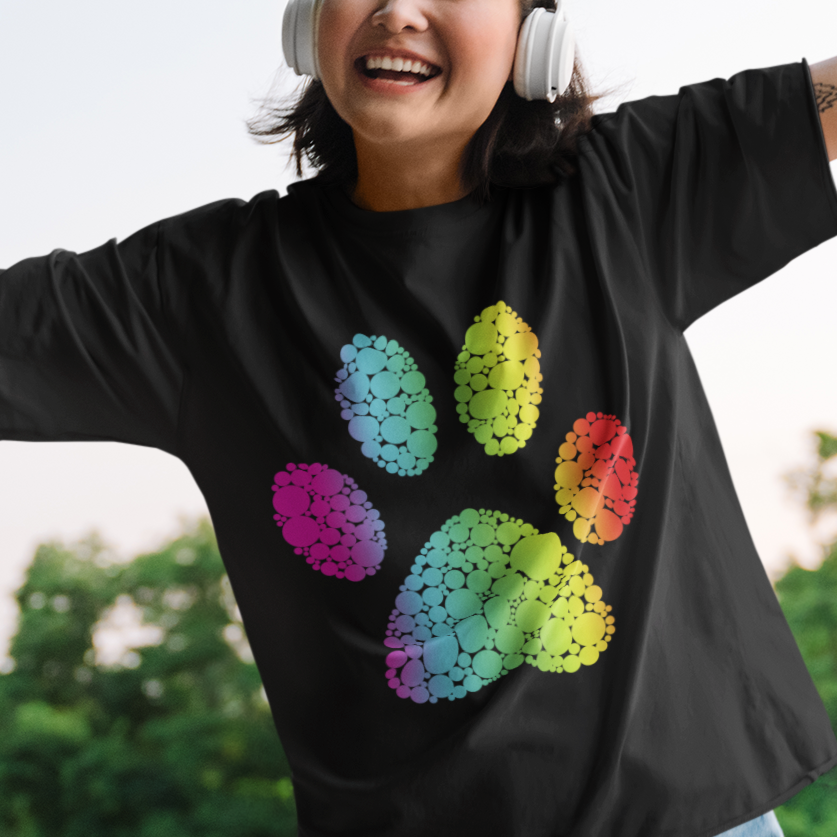 Dot Day T Shirt Polka Dot Dog Paw Dog Lover International - Wonder Print Shop