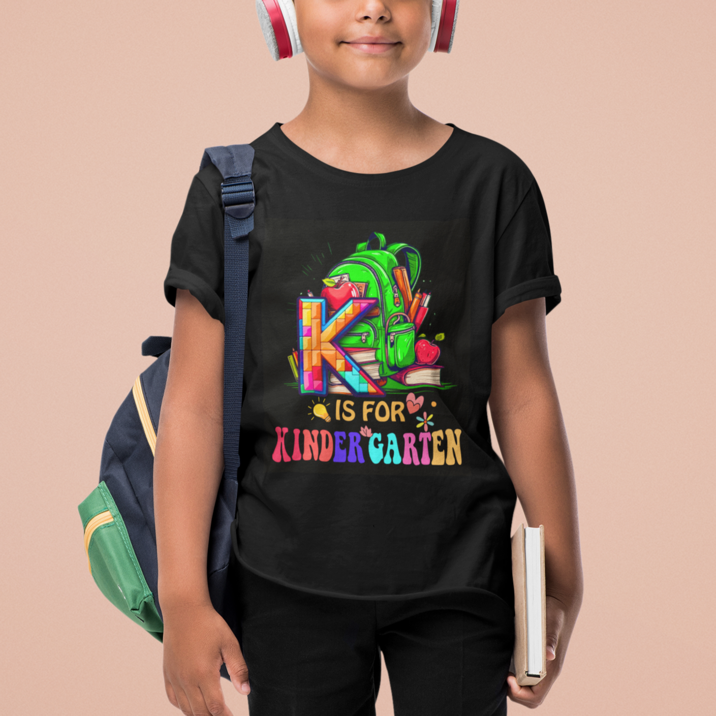 K Is For Kindergarten T Shirt For Kid 1st Day Of School Kinder Kids - Wonder Print Shop