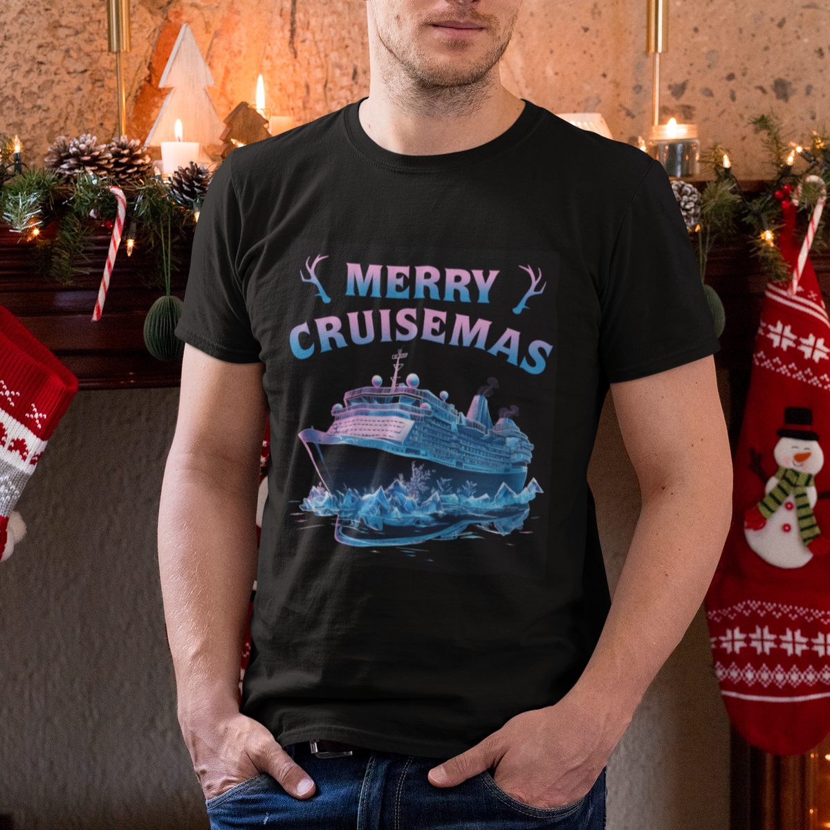 Christmas Cruise T Shirt Merry Cruisemas Xmas Family Trip Reunion - Wonder Print Shop