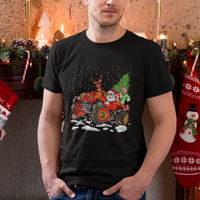 Construction Excavator Christmas Tree Light T Shirt - Wonder Print Shop
