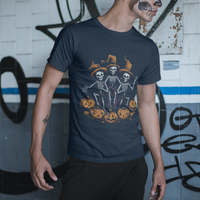 Halloween T Shirt Dancing Skeletons Dance Challenge Scary Pumpkin Spooky Halloween T-Shirt for Halloween lovers, Spooky Season - Wonder Print Shop