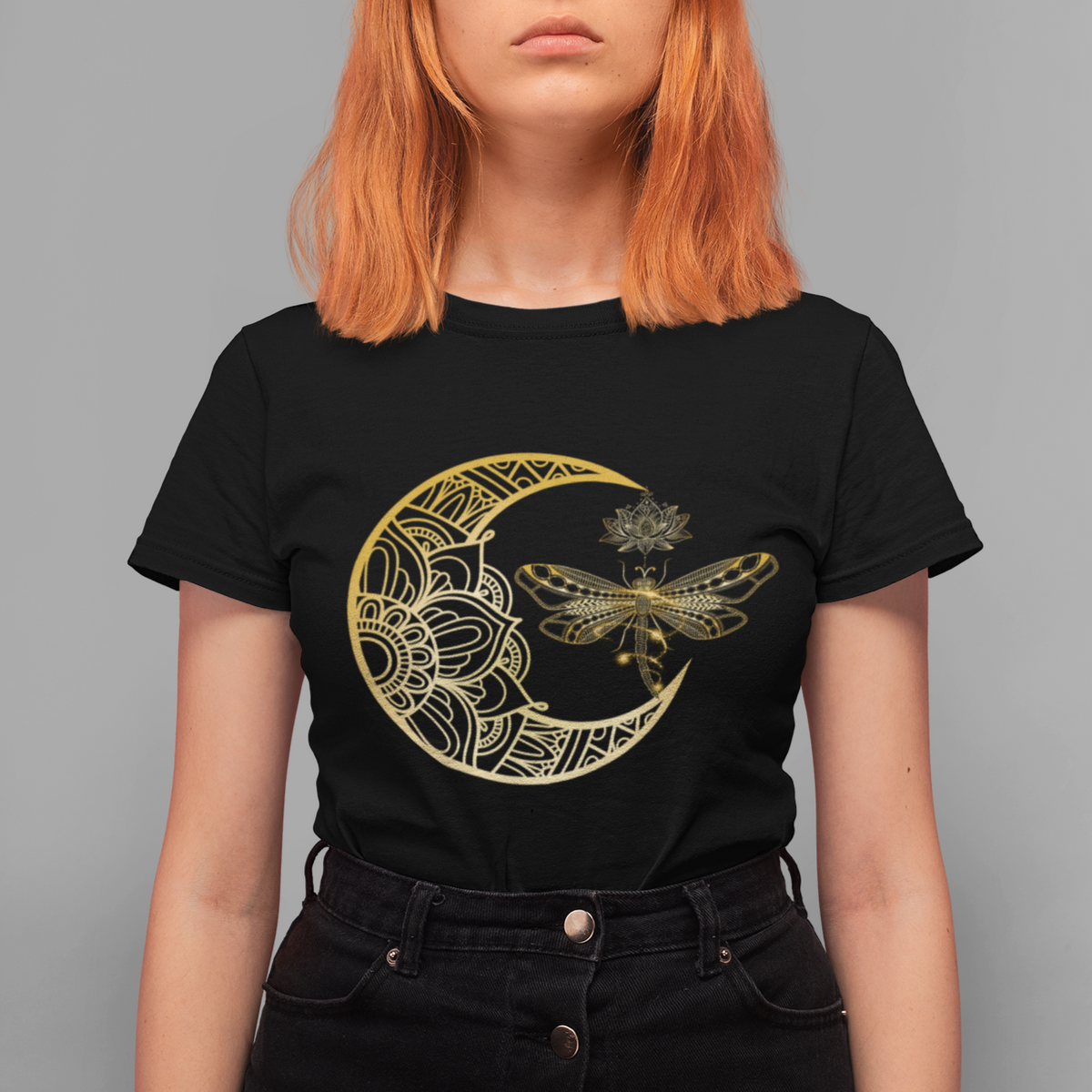 Dragonfly Mandala Insect Nature Spiritual Mystic Peaceful Meditation Magical Shirt, Dragonfly T-shirt, Dragonfly Gift, Insect Lover Shirt, Spiritual Shirt, Nature Lover Gift T Shirt - Wonder Print Shop