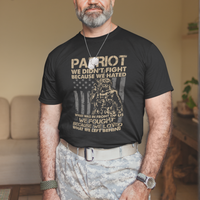 Veteran T Shirt We Fought Because We Love What We Left Behind American Flag Soldier - Wonder Print Shop