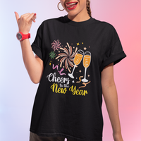Cheers To A Happy New Year Eve Party T Shirt - Wonder Print Shop