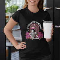 Anti Valentine's Day T Shirt It's Cold Outside Like My Heart Skeleton - Wonder Print Shop