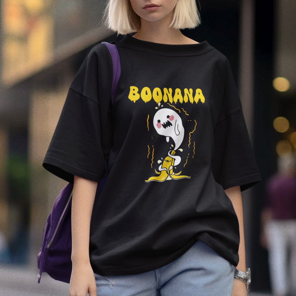 Halloween T Shirt Banana Ghost Boonana Cute Costume - Wonder Print Shop