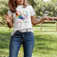 Fight Cancer In All Color Fighter Rainbow Ribbon T Shirt - Wonder Print Shop