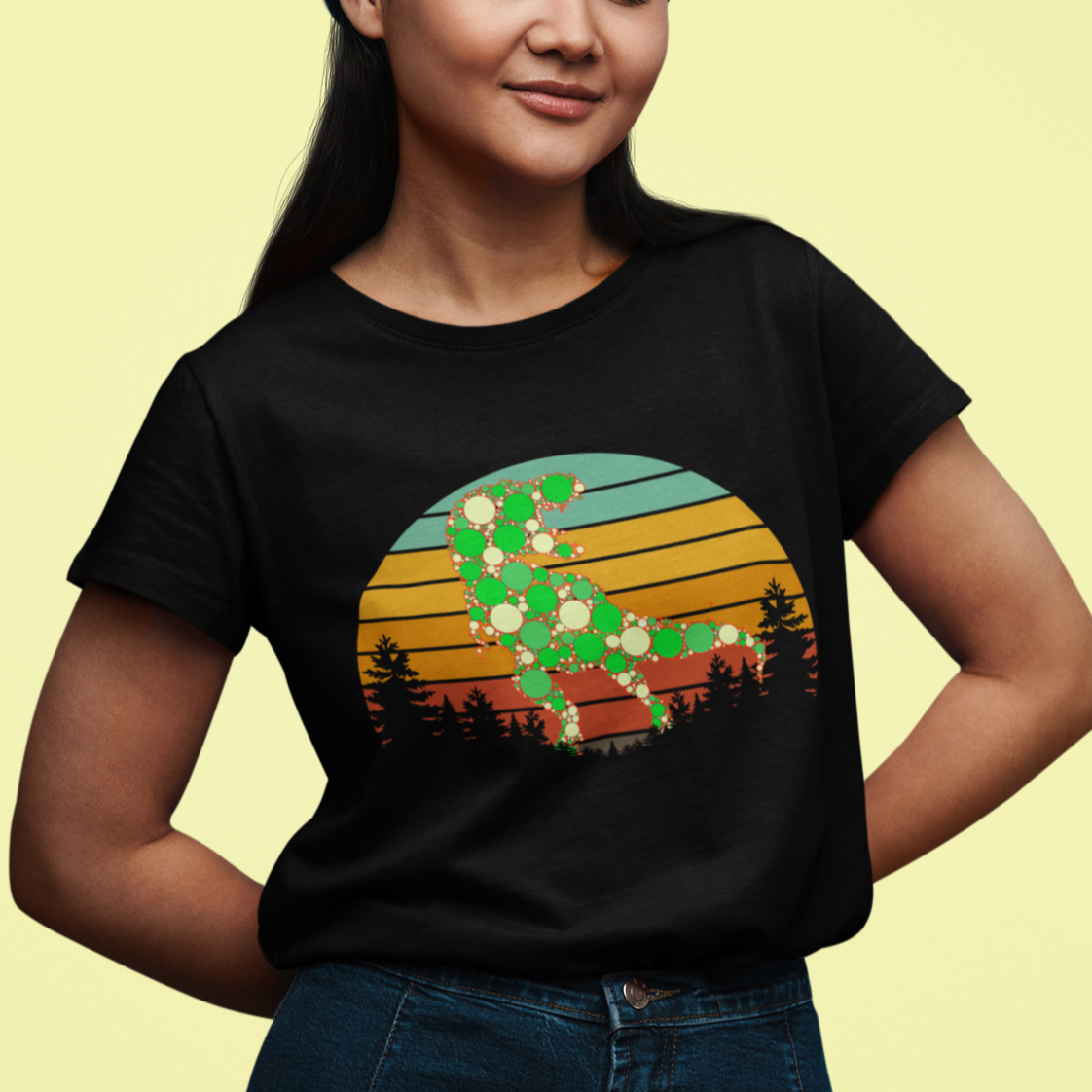 Dot Day T Shirt Polka Dot Dinosaur Lover Retro International - Wonder Print Shop