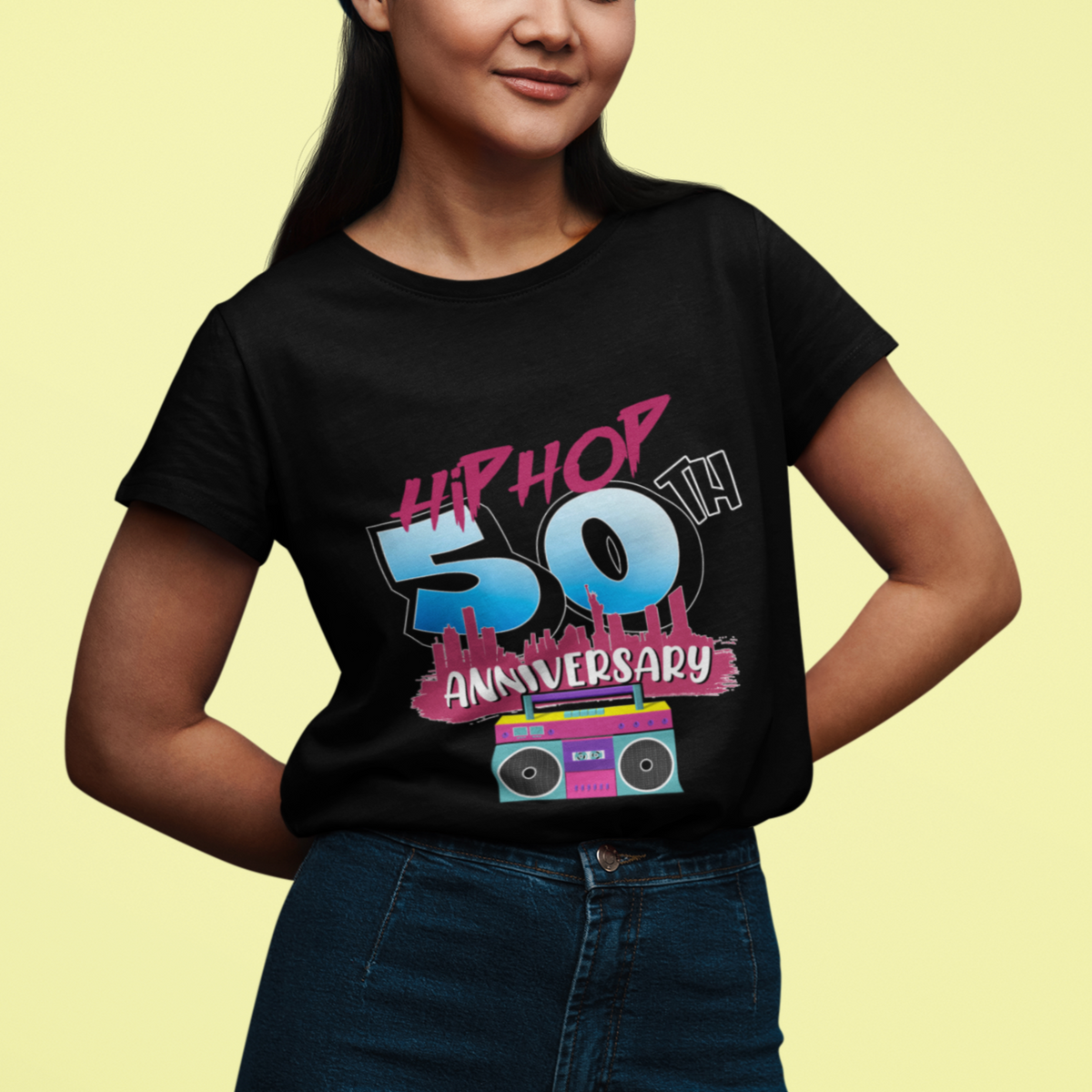 50 Years Old Hip-Hop 50th Anniversary Of Hip Hop T Shirt - Wonder Print Shop