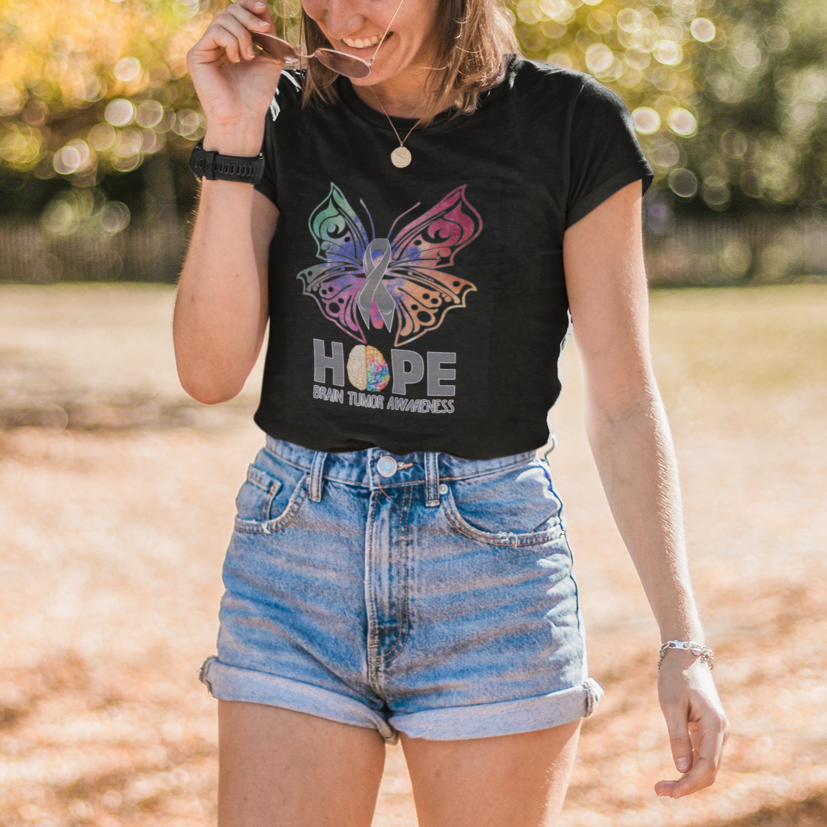 Brain Cancer T Shirt Hope Brain Tumor Awareness Support Brain Cancer Survivor - Wonder Print Shop