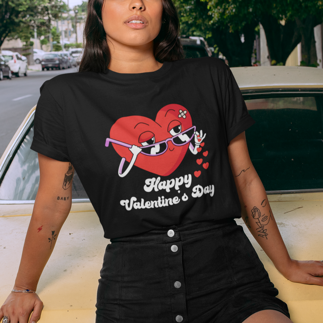 Happy Valentine's Day Cute Heart Bae Funny Salting Hearts T Shirt - Wonder Print Shop