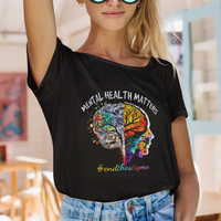 Mental Health Matters T Shirt End The Stigma Mental Health Matters Support Mental Health - Wonder Print Shop