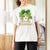 St. Patrick's Day T Shirt For Women Little Miss Shenanigans Coquette Shamrocks - Wonder Print Shop