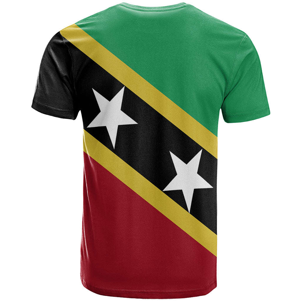 Saint Kitts and Nevis T Shirt Saint Kitts and Nevis Flag Style LT13
