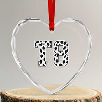 T8 Jersey Number Heart Crystal Glass Ornament Y2k Leopard Number Concert Inspired Outfit Varsity Sports - Wonder Print Shop