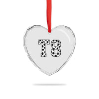 T8 Jersey Number Heart Crystal Glass Ornament Y2k Leopard Number Concert Inspired Outfit Varsity Sports - Wonder Print Shop