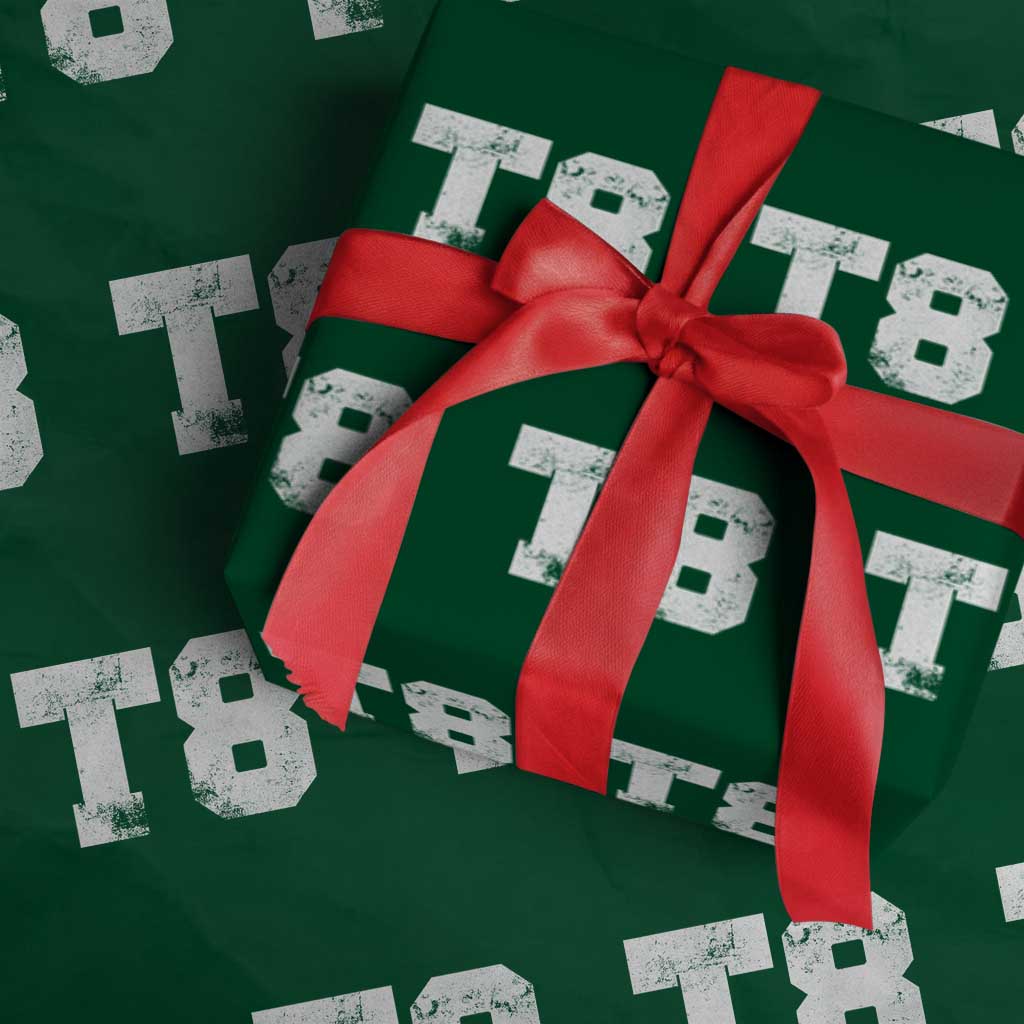 T8 Jersey Wrapping Paper Roll Concert Inspired Outfit Varsity Sports - Wonder Print Shop