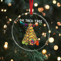 Taco Christmas Tree Crystal Glass Ornament Funny Xmas Foodie Mexican - Wonder Print Shop