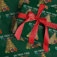 Taco Christmas Tree Wrapping Paper Roll Funny Xmas Foodie Mexican - Wonder Print Shop