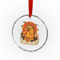 Tacocat Monster Crystal Glass Ornament Funny Cats Taco Lovers - Wonder Print Shop