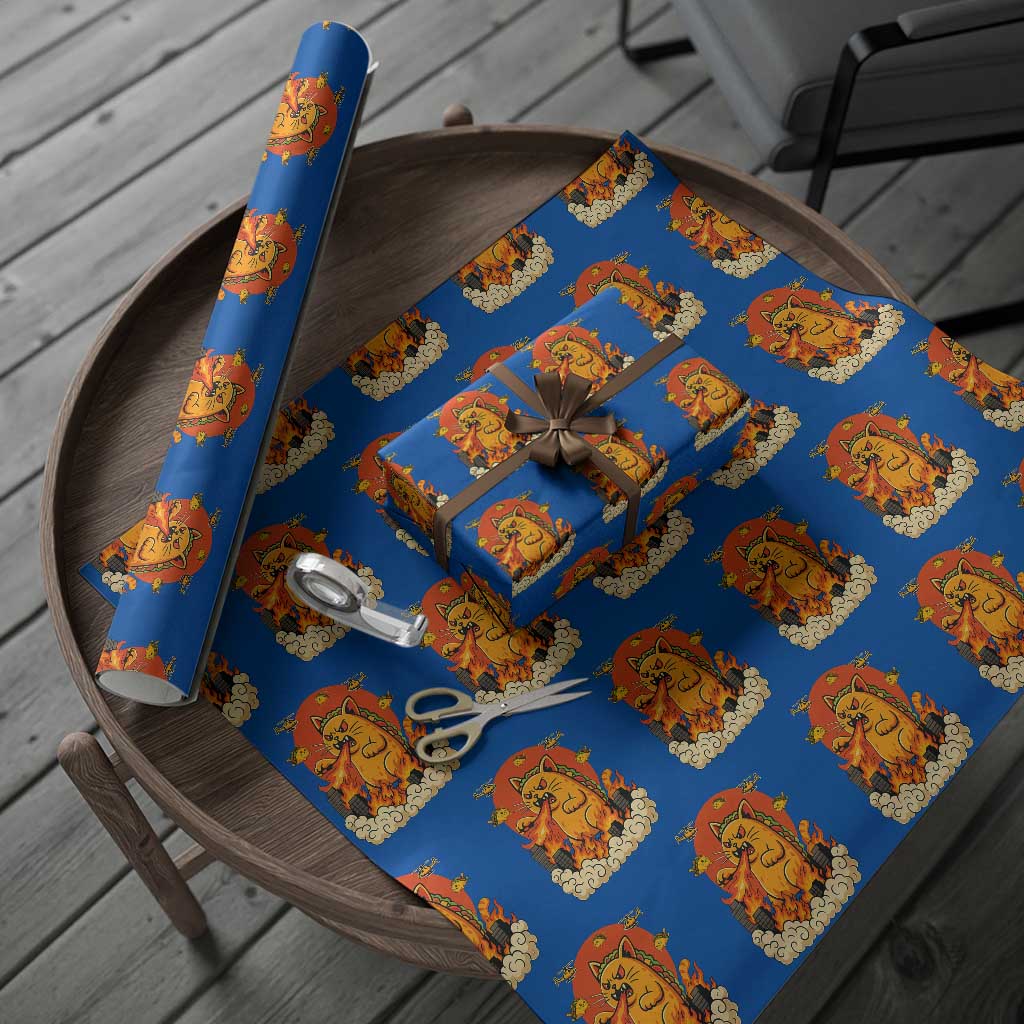 Tacocat Monster Wrapping Paper Roll Funny Cats Taco Lovers - Wonder Print Shop