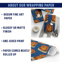 Tacocat Monster Wrapping Paper Roll Funny Cats Taco Lovers - Wonder Print Shop