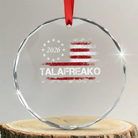 Talafreako James Talarico 2026 Crystal Glass Ornament US Senate Texas Vintage American Flag