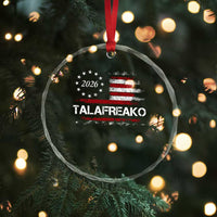 Talafreako James Talarico 2026 Crystal Glass Ornament US Senate Texas Vintage American Flag