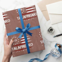 Talafreako James Talarico 2026 Wrapping Paper Roll US Senate Texas Vintage American Flag