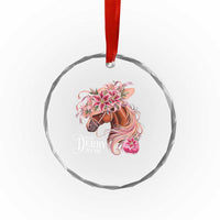 Talk Derby To Me Crystal Glass Ornament Funny Horse Racing Derby Day Stargazer Lilies